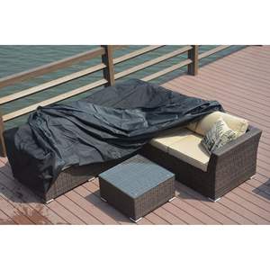 Housse de protection durable pour meubles d'extérieur, résistante à l'eau, 106x106 pouces, avec boucles, convient à la plupart des meubles - Product Image 3