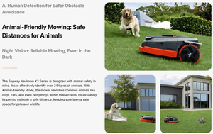Tondeuse robotisée intelligente SegwayNavimowX3 avec caméra 3D AI, sans fil, pour pelouses de 0,5 à 2,5 acres, évitement d'obstacles, contrôle par application - Product Image 4