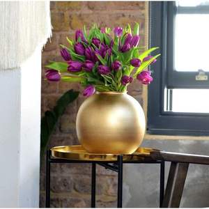 Florero de Metal Dorado de Lujo – Florero Cónico Moderno para Centros de Mesa de Boda, Decoración de Mesa para el Hogar y Hoteles - Product Image 6