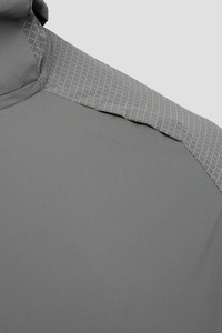 Ensemble de survêtements de sport pour hommes avec logo personnalisé, veste zippée et pantalon de jogging respirant en polyester et nylon coupe-vent pour l'automne - Product Image 2