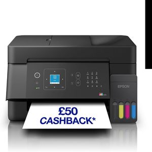 EcoTank ET 4900 สำหรับใช้ในบ้านและสำนักงานขนาดเล็ก รองรับ Wi-Fi และ Ethernet พิมพ์ขนาด A4 - Product Image 1