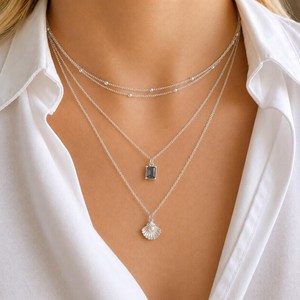 NIKHIL GEMS Élégant Pendentif Vintage en Argent Sterling avec Perle Coquillage, Bijou de Fiançailles Certifié par un tiers, Cadeau d'inspiration côtière - Product Image 5