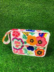 Bolso de mano floral con cuentas hecho a mano: Bolso de hombro bordado - Product Image 4