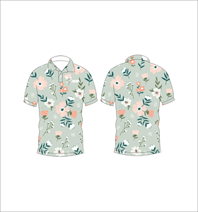 เสื้อโปโลลายดอกไม้เขตร้อน พิมพ์ลายตามสั่ง เสื้อกอล์ฟแขนสั้น น้ำหนักเบา ชุดทีม เสื้อผ้าสำหรับกิจกรรมกลางแจ้ง - Product Image 1