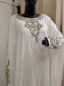 Abaya Elegante de Lujo para Mujer, de la Mejor Calidad, con Bordado Floral 3D, Estilo Dubái, Vestido Largo Musulmán para Vestimenta Modesta - Product Image 2