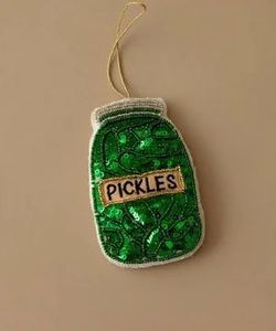 Vintage <b>Beaded</b> Christmas <b>Door</b> Ornament Festive Hanging Home Decor - Product Image 2