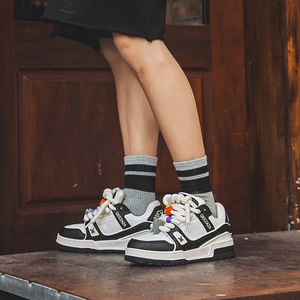 Chaussures de marche à plateforme épaisse, baskets décontractées à lacets, légères, antidérapantes, à bout rond, pour un usage quotidien - Product Image 3