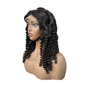 Wholesale 100% Vietnamese Remy Human Hair Curly <b>Wig</b> Machine Double Weft All Colors Perm-Friendly Double Drawn Ends - Product Image 4