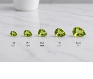 Piedra Preciosa Suelta de Peridoto Verde Natural, Corte Brillante Redondo, Calidad AAA para Joyería, Venta al Por Mayor - Product Image 3