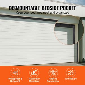 Guarnizione Universale per Porta del Garage da 20 Piedi, Sostituzione in Materiale Composito Morbido e Rigido, Sigillante per Parte Superiore e Laterale, Impermeabile per Appartamenti - Product Image 4