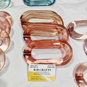Decoración del hogar: Eslabones de cadena de resina personalizables de gran tamaño y colores claros, eslabones grandes de resina multicolor disponibles. - Product Image 5