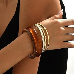 Bracelets rigides épais et ronds en résine acrylique pour seniors, étanches, pour anniversaires et mariages ALTAMASH CRAFT - Product Image 2