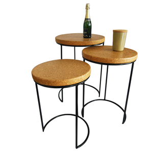 Luxurious Wood Look Top <b>Side</b> <b>Table</b> With Elegant Metal Frame Modern Unique Curved Perfect For Office Multi Functional - Product Image 2