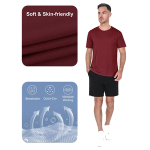 เสื้อยืดคอกลมผู้ชาย TRENDION APPARELS แบบเรียบง่าย แขนสั้น สำหรับออกกำลังกายและสวมใส่ลำลอง ผลิตโดยผู้ผลิตเสื้อผ้าออกกำลังกาย - Product Image 5