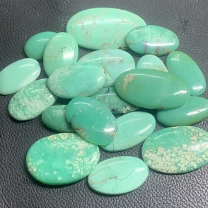 Piedras preciosas de cabujón verde crisoprasa natural de alta calidad sueltas con certificado IGI - Product Image 1