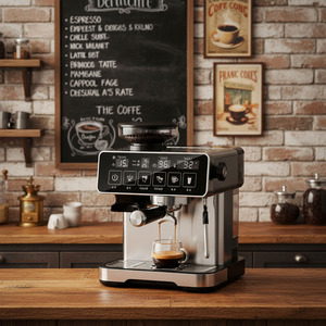 Cafetera Espresso ANWELL con Molinillo Integrado, 20 Bares, Acero Inoxidable, Café Recién Molido, Experiencia de Barista en Casa - Product Image 1