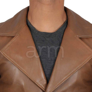 Abrigo de Cuero para Hombre, Color Sólido, Casual, Cálido, Invierno 2026, Nuevo Abrigo de Cuero de Moda para Hombre - Product Image 3