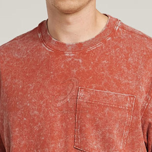Camisetas de Hombre con Lavado Ácido, 100% Algodón, de la Mejor Calidad, Precio al por Mayor, Ligeras - Product Image 5
