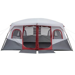 Tenda Familiare Gigante a 2 Stanze per 10 Persone con Tasche Portaoggetti per Accessori da Campeggio, Adatta per Uso sul Tetto dell'Auto - Product Image 2