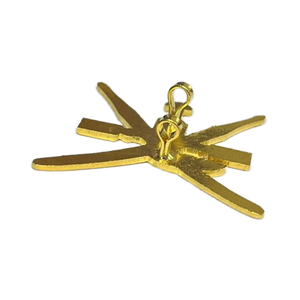 Insigne de casquette Muscat plaqué or 24 karts Matériau métallique durable - Product Image 2