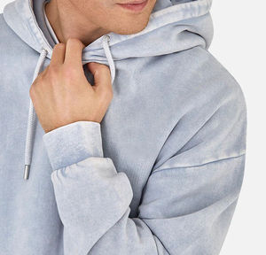 Sudadera con Capucha para Hombre, Estilo Acid Wash, Oversize, Personalizable, Básica, Mezcla de Algodón, Vintage, Felpa Francesa - Product Image 2