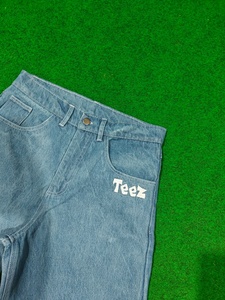Jeans Streetwear Personnalisés Brodés en Gros pour Hommes – Coupe Droite Y2K, Baggy, Délavé à l'Acide, Vintage, Grandes Tailles - Product Image 2