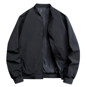 Men Winter Bomber Jacket Windproof Casual Zip Outerwear Stand Collar <b>Warm</b> Coat - Product Image 2