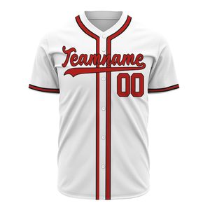 OEM Printed Baseball Sport Jersey Men's <b>Red</b> Baseball Jerseys With USA Design Custom Design Unisex Softball Jerseys - Product Image 2