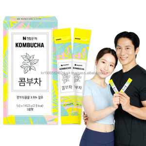 Polvo de Kombucha Espumoso con Sabor a Limón, Vitamina C y Fibra, Bebida Saludable y de Belleza para Adultos - Vegano - Product Image 1