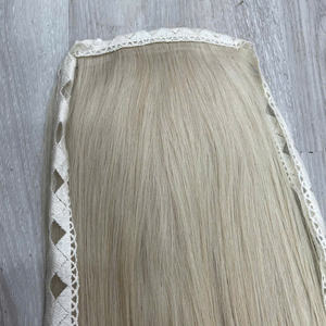 Extensiones de Cola de Caballo de Cabello Humano Vietnamita 100% Natural, Rubio Claro, Brillantes, Sin Enredos, Sin Caída, Listas para Enviar, Color Vibrante, Más Vendidas - Product Image 4