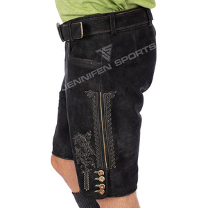 Elegantes Lederhosen Tradicionales Alemanes para Hombre, Estilo Casual para Boda, con Bordado, Diseño Bávaro en Piel de Cabra para Adultos - Product Image 5
