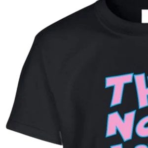 Black Teen Short Sleeve Graphic T Shirt They Not Like Us Bold Pink Letter Print Crew Neck Casual Youth Everyday Fashion Tee - Product Image 3