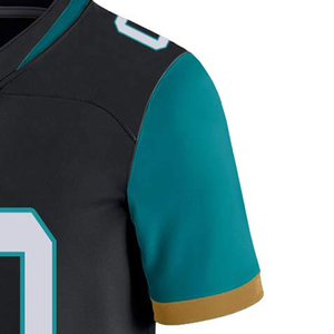 Último Diseño de Camiseta de Fútbol Americano de Manga Corta, Transpirable, Talla Grande, Secado Rápido, Ropa Deportiva, MOQ Bajo - Product Image 5