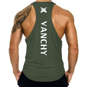 Hombre Quick Dry Gym Workout chaleco que absorbe el sudor de alta calidad Hombres Tank Tops Hombre Chaleco sin mangas - Product Image 1