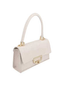 Bolso de Hombro Mini de Lujo con Textura de Cocodrilo para Mujer, Elegante Bolso Estructurado con Cierre de Cremallera Dorada y Correa Cruzada - Product Image 3