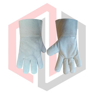 Guantes de Trabajo de Cuero Vacuno para Trabajadores de Almacén - Guantes de Seguridad Antiestáticos y Resistentes a Desgarros - Product Image 5
