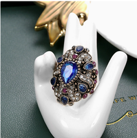 Nouvelle Arrivée Bague Unisexe Style Punk en Alliage Plaqué Argent avec Corail, Marque YOUKEEN, Bijoux Tendance en Gros