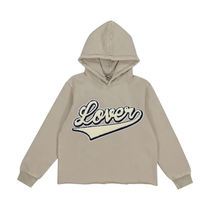 เสื้อฮู้ดดี้ผู้ชายผ้าคอตตอนผสม ปักลายเชนิลล์ ดีไซน์งานปะแบบสั่งทำ ทรงปกติ ราคาขายส่งสำหรับฤดูหนาว - Product Image 1
