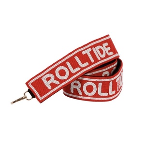 Correa de Gancho con Cuentas Estilo Vintage Roll Tide, con Texto en Relieve, Diseño Ecológico en Rojo y Blanco para Accesorios de Bolsos - Product Image 1