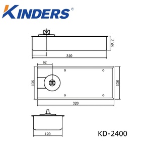 Tầng mùa xuân cho cửa kính 300kg Heavy Duty điều chỉnh tốc độ tầng mùa xuân cửa kính thủy lực tầng mùa xuân KD-2400 - Product Image 6