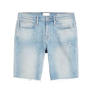 Shorts en jean sur mesure, nouveau style, couleur unie, fabriqués au Pakistan, en vente. - Product Image 4