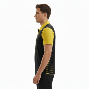 เสื้อโปโลผู้ชายแขนสั้นคุณภาพสูง OEM ป้องกันริ้วรอย ระบายอากาศได้ดี ผ้าถัก ปักลายได้ตามสั่ง สำหรับฤดูร้อน - Product Image 3