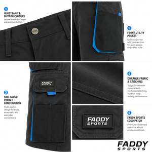 Heavy Duty Multi-Pocket Workwear Shorts <b>Men</b> <b>Cargo</b> Shorts Construction Technician Utility Shorts Custom Logo OEM Wholesale - Product Image 6