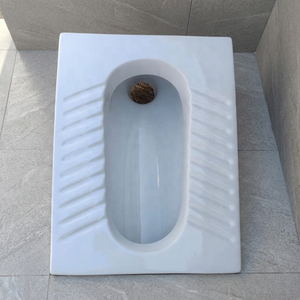Vistaar Cuvette de toilettes à la turque en céramique blanche émaillée, en grès vitré, avec siphon profond, pour l'exportation, sanitaires - Product Image 5