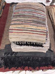 Vintage Solid Color Chindi Rag <b>Rug</b> | SUREN SPACE Braided Recycled Cotton Eco-Friendly Waterproof <b>Oval</b> <b>Rug</b> | Boho Dari Wholesale - Product Image 1