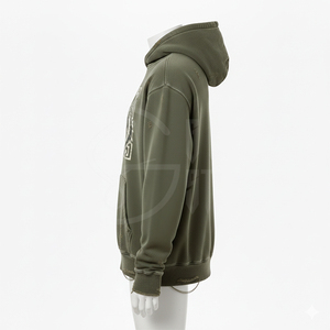 Sweat-shirts à capuche OEM, style pull-over, décontractés, pour hommes et femmes, impression personnalisée, polyester et coton - Product Image 5