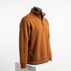 Sudadera Personalizada para Hombre con Cierre de Cremallera, Cuello Alto, Felpa Gruesa, Estilo Casual - Product Image 3
