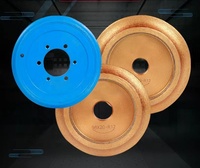 200x80mm Roda Gerinda Berlian Berikatan Logam untuk Mesin Pemoles Keramik Porselen
