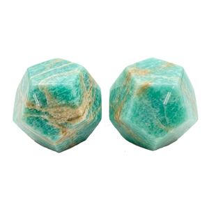 Piedra de Amazonita Natural en Forma de Dodecaedro, Cristal Geométrico, Dodecaedro de Ágata, Gema Curativa, Venta al Por Mayor - Product Image 2