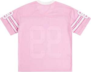 Camiseta Deportiva Oversize de Fútbol Americano para Mujer, de Malla, Manga Larga, Estampado 01, Estilo Urbano, Cuello en V, Transpirable, con Logotipo Personalizado - Product Image 3